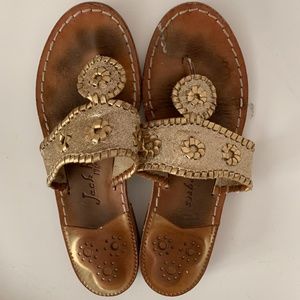 Gold Jack Rogers Sandals